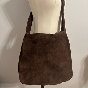 Vintage DKNY Brown Suede Shoulder/cross body bag in Excellent condition